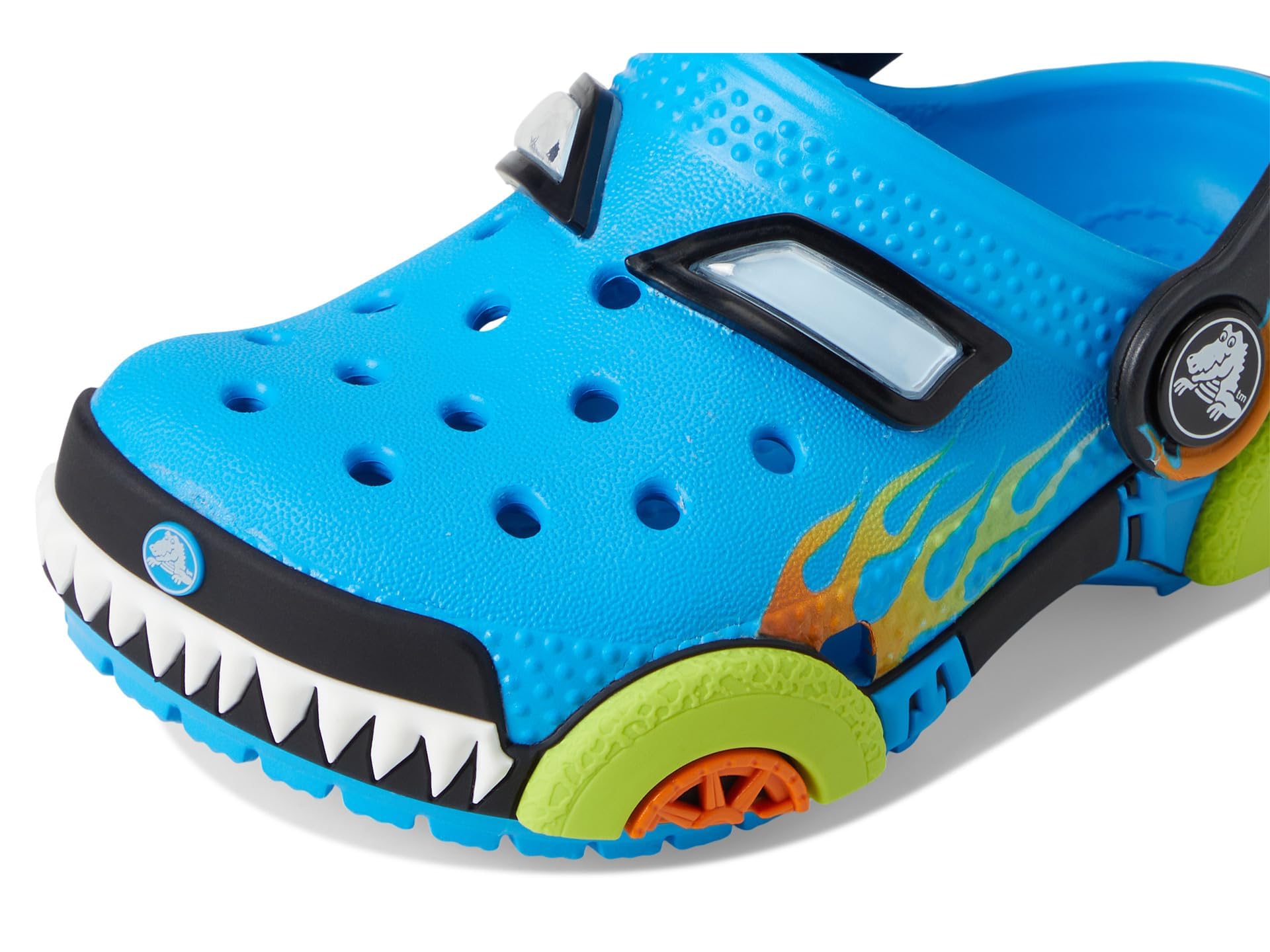 Crocs Unisex Kinder Classic IAM Monster Truck Cg T Clog, Neon Ocean, 19/20 EU 6
