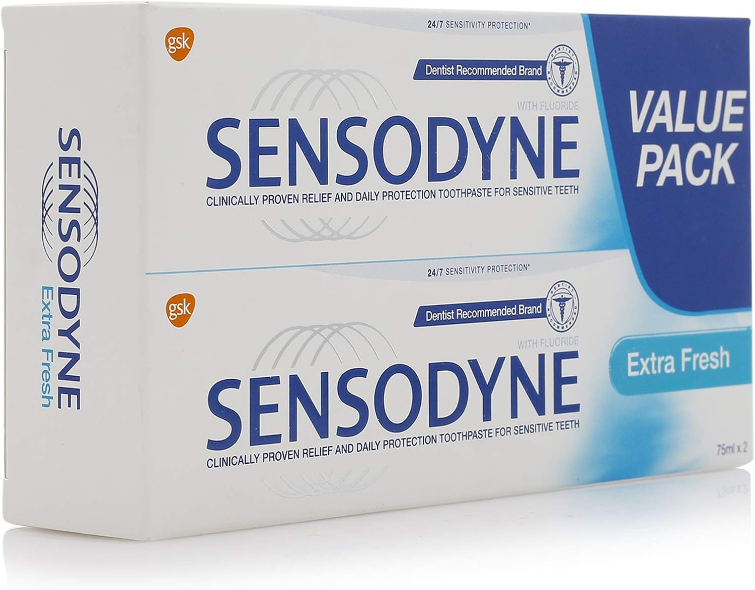 Sensodyne Extra Fresh Toothpaste, Value Pack (2x75 ml) Buy Online at