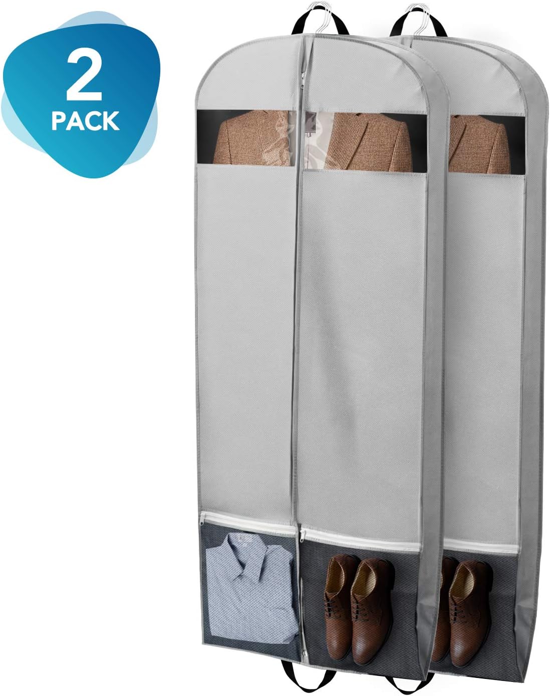 garment bag with shoe storage
