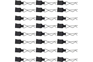 Blomiky 24pcs 1.0mm M001 Body Shell Clips with Pull Tabs Spare Parts for All 1/8 1/10 1/12 1/14 1/16 1/18 1/20 1/24 Remote Control Trucks / 14210 Clips 2