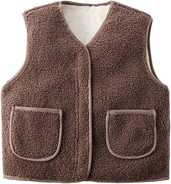 Amazon Co Jp Wslcn ベビー ベスト 赤ちゃん ベスト 幼児 ボアベスト アウター 子供 キッズベスト 女の子 男の子 ベスト 秋冬 防寒 可愛い 厚手 防風 保温 服 ファッション小物