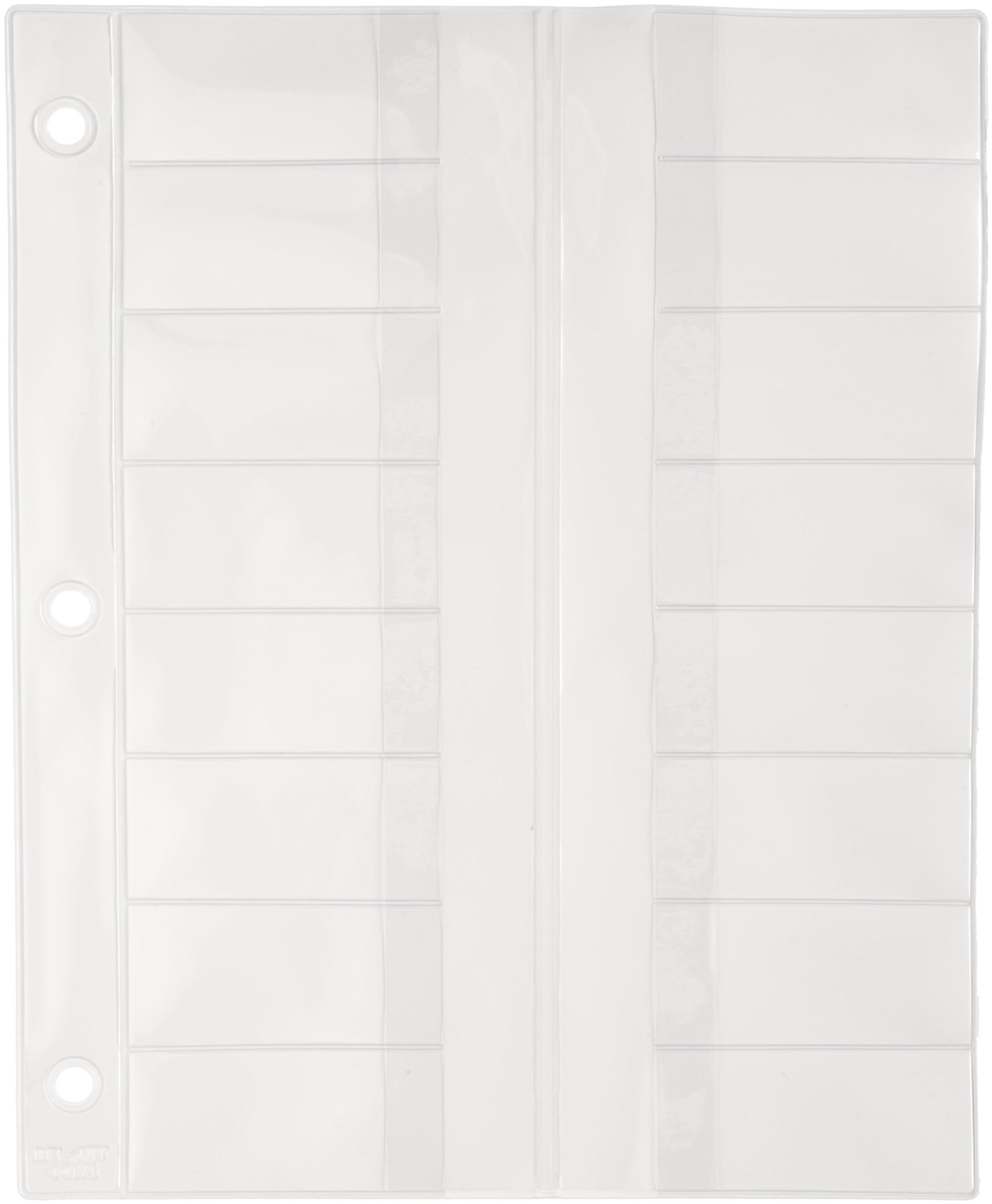 Bel-Art F44171-0000 Microscope Slide Holder Pages, 8-1/2 x 10-1/2", Pack of 10