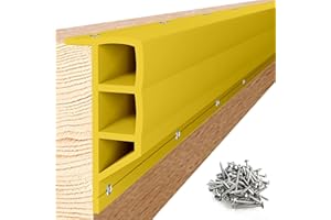 Nalwort Dock Bumpers 16 Feet and 24 Feet, Full Protection Dock Fender for Straight Edge and Side, Boat Dock Bumpers for Edging, Includes Mounting Screws, Black Gray Blue Brown Green Orange Yellow