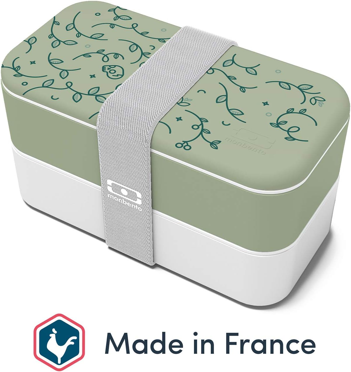 monbento MB Original English Garden green / white bento box Made in