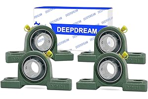 DEEPDREAM 4Pcs UCP201-8 Pillow Block Bearing 1/2 inch Bore Mounted Pillow Block Bearings with 1/2" Chrome Steel Bearings Self Alignment