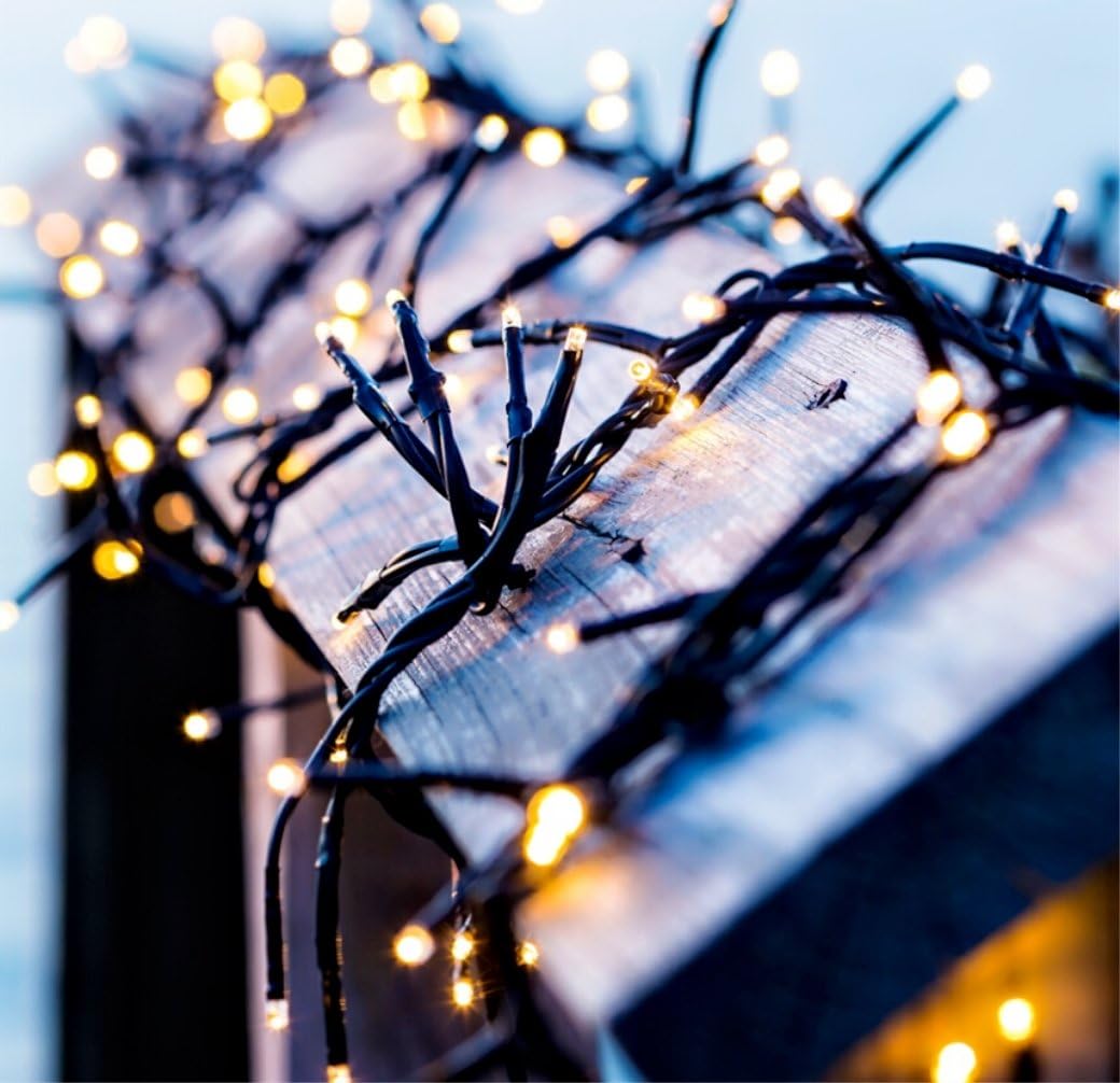 Goodia Solar String Lights, 72ft 200 LED Solar Outdoor String Lights, Waterproof Solar Fairy Lights Outdoor and Indoor Decorations for Christmas Tree, Gift, Gardens, Homes, Wedding, Party(Warm White)