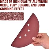 KONGMING 25 Pcs 225mm Sanding Discs P80 Hook and Loop 9 inch 10 Hole view 4