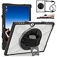 ZenRich Rugged Case For Lenovo Idea Tab Pro 12.7inch,Heavy Duty Shockproof Protective Case W/ [360 Rotating Kickstand] [Hand Strap][Shoulder Belt] For Lenovo Idea Tab Pro 2025 Realease - View #3