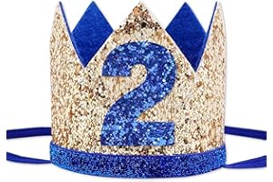 Socub Birthday Crown Headbands for Baby Boy 1st Birthday Party Supplies