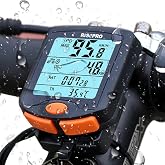Bike Computer, RISEPRO&reg; Wireless Bicycle Speedometer Bike Odometer Cycling Multi Function Waterproof 4 Line Display with Backlight YT-813