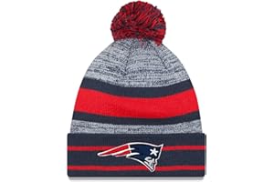 New Era Unisex-Adult NFL Official Sport Knit Classic Cuffed Knit Pom Beanie Hat