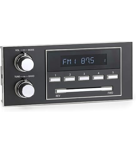 RETROSOUND NEW YORK 1.5 DIN Car Stereo – AM/FM, MP3, USB, AUX, Bluetooth, Includes GM Kit
