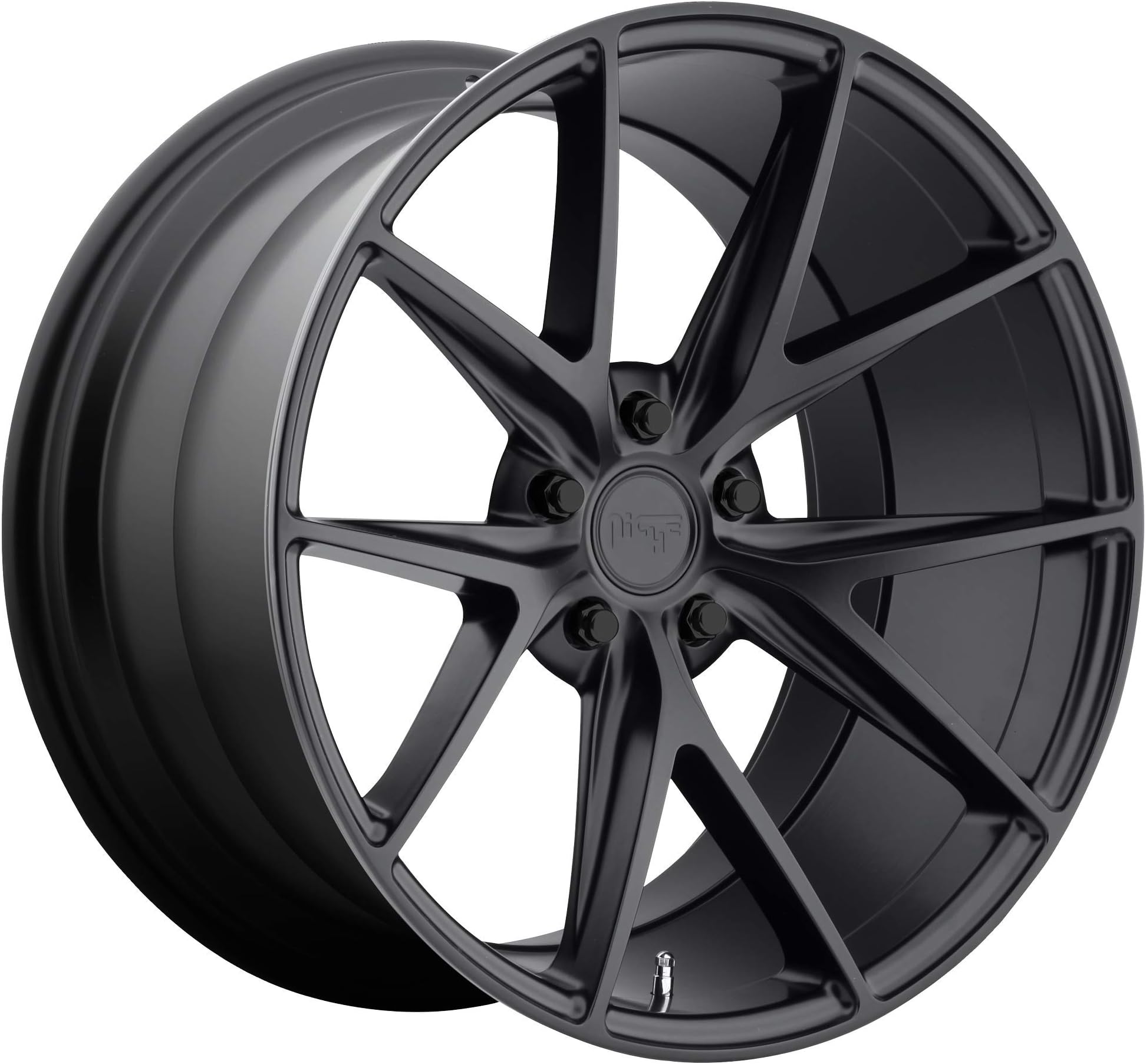 Niche Misano 20 Black Wheel / Rim 5x120 with a 35mm Offset and a 72.6 Hub Bore. Partnumber M117200521+35