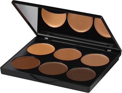 Sleek MakeUP Cream Contour Kit Extra Dark 6 Shade Contour Palette