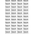 Amazon FBA Label (100 Sheets,4400 Labels) 44-up Labels 48.5x25.4 mm on A4 White Self Adhesive Shipping Mailing Stickers for Laser/Inkjet Printer,Meets Amazons FBA Requirement