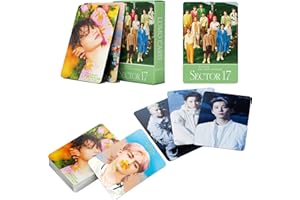 FOURBOM 55Pcs SEVENTEEN Photocard Seventen Abulm Cards New abulm 《SECTOR 17》Seventen SECTOR 17 New Album SEVENTEEN LOMO Cards New Album Photocard SECTOR 17 Postcards SECTOR 17 Lomo cards KPOP SEVENTEEN Photocard Gift for Fans Daughter SEVENTEEN Album Cards