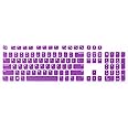 JuYuish Keyboard Skin for Dell - Compatible with Inspiron 27 & 24 All-in-One Desktops, Wireless & Wired Keyboards - Purple
