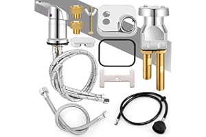 AZUNYYDS Salon Shampoo Bowl Faucet Vacuum Breaker Kit - Salon Sink Parts Shampoo Sink Parts with Sprayer and Hose for Shampoo Bed, Hair Salon Sink Faucet Sprayer Hose Set