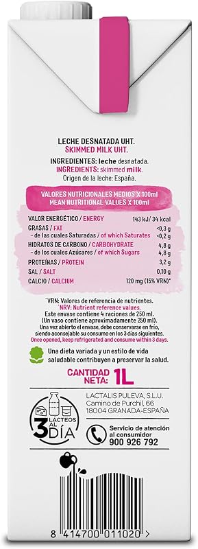 Lauki leite desnatado brik 1L – Caixa de 6 litros — foto 6 de 7