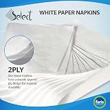 Farla Medical Select White Paper Napkins 2-Ply 20 x 100 Packs Disposable view 6
