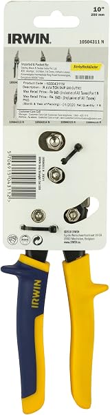 IRWIN 10504311 Straight Cut Aviation Snip with Safety Latch view 7