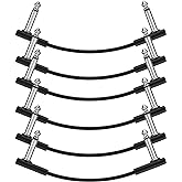 Donner Flat Patch Cables for Guitar Effect Pedal 6 Inch Save Space Clear Sound 1/4" TS Right Angle 6 Packs