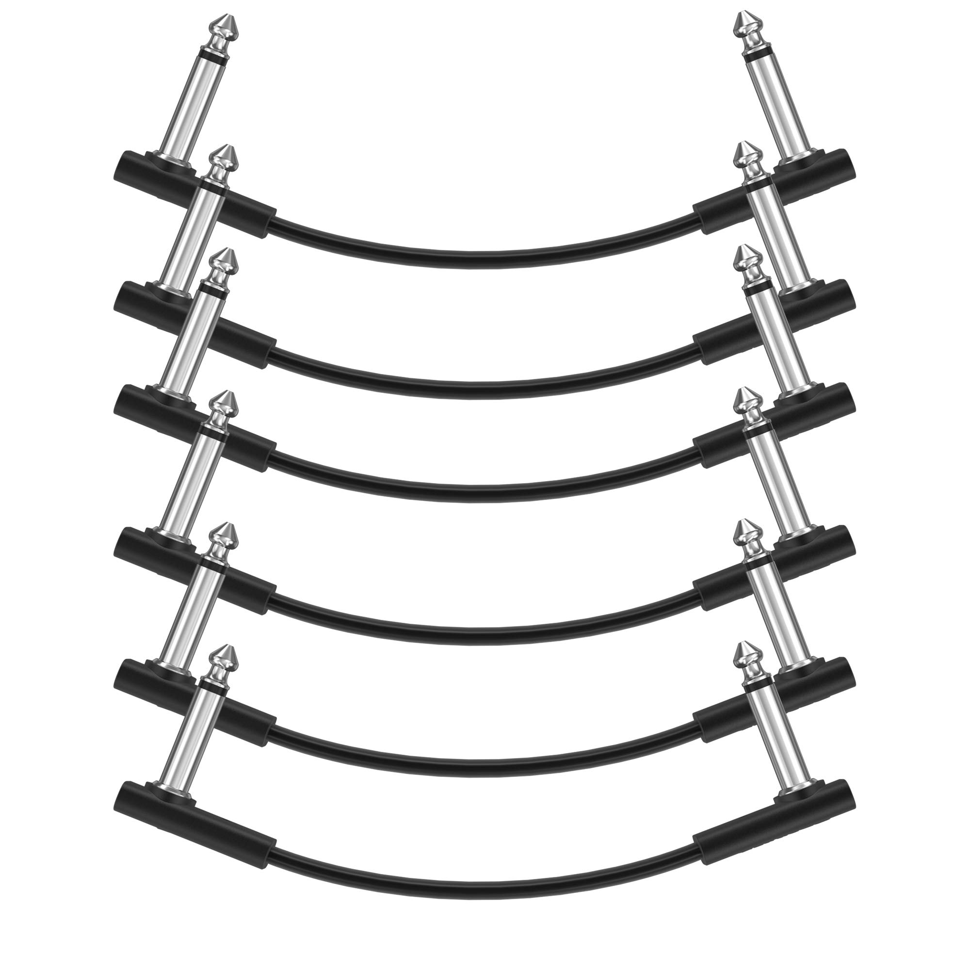 Donner 15cm パッチケーブル ギターエフェクター用 ブラック (6本)商品画像
