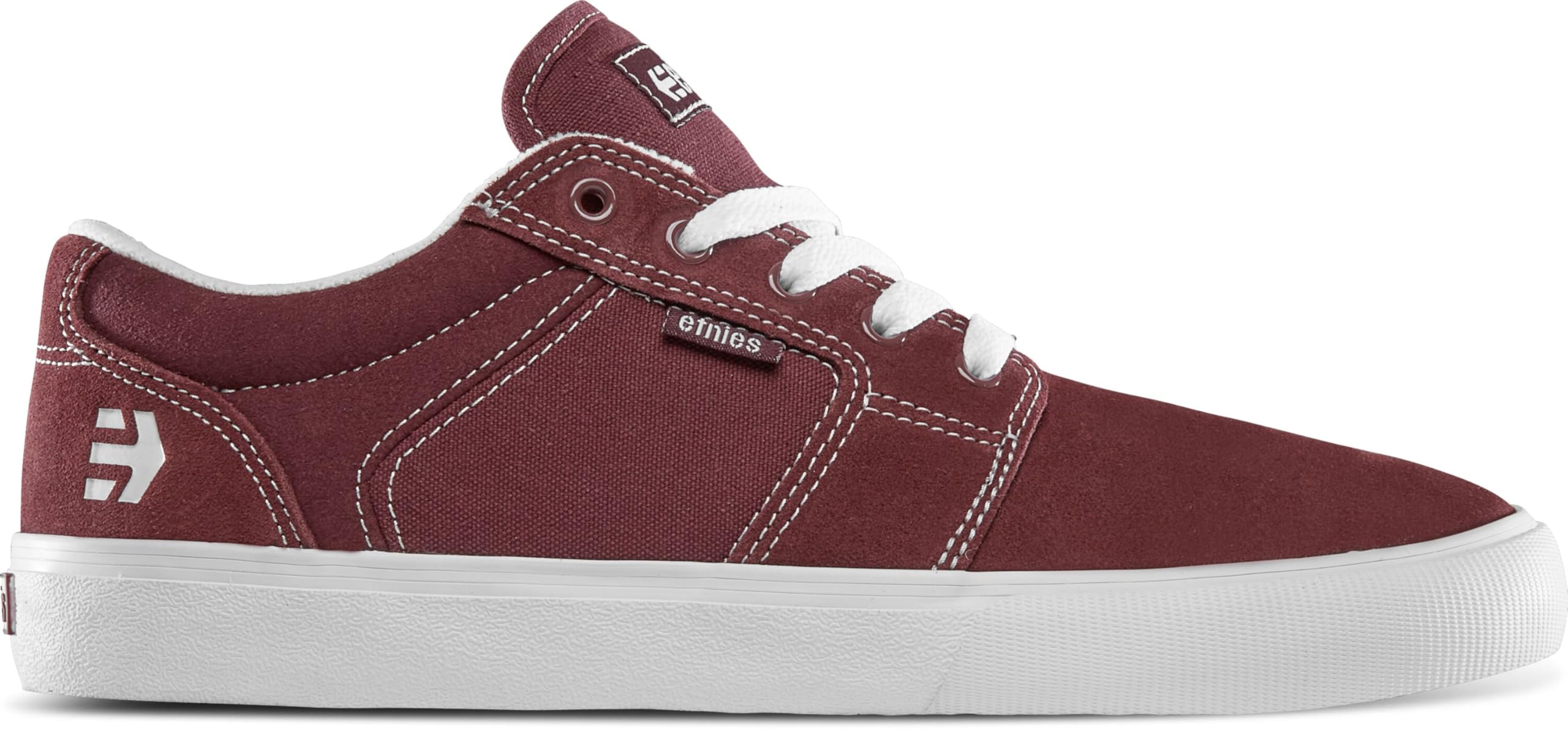 Etnies Men’s Barge LS Low Top Skate Shoe, Maroon, 9