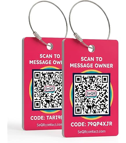 Amazon.com | Smart Luggage Tags | Privacy QR Code Tags for Travel