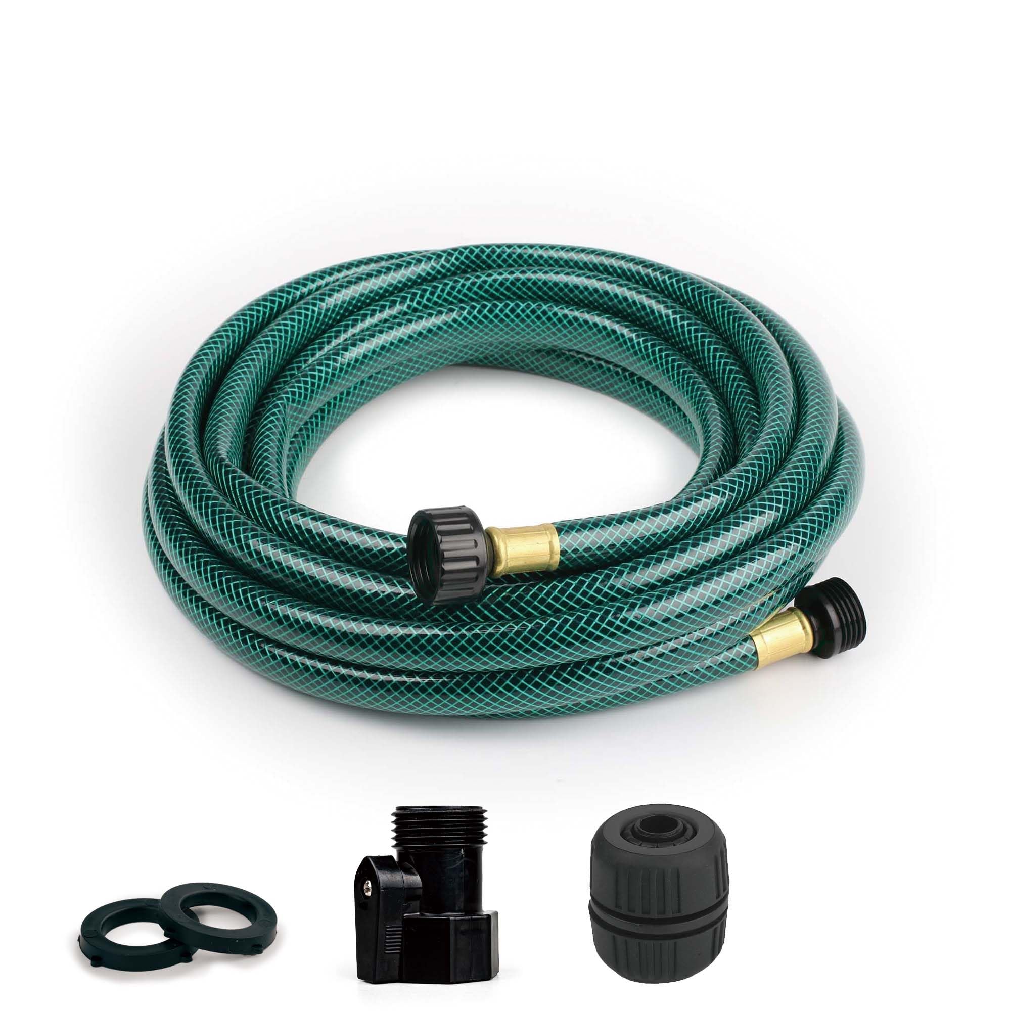 Photo 1 of FUNJEE PVC Garden Hose - Flexible and Leakproof Water Hoses for Lawns (Green, 20FT)