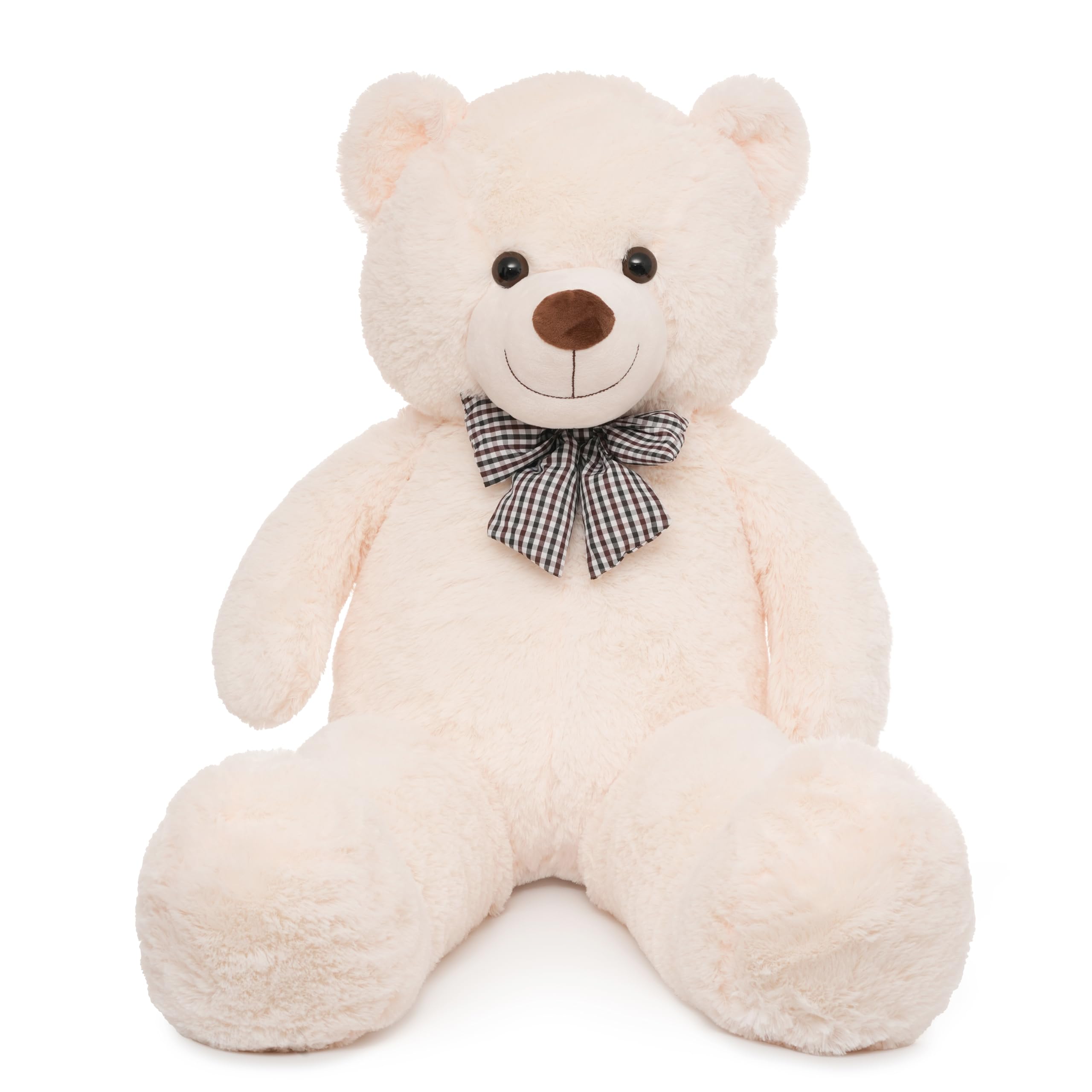 Photo 1 of 36 inch Big Giant Teddy Bear Stuffed Animals, White Cream Soft Plush Life Size Bear Toy All Ages Gift for Children/Girlfriend/Valentine's Day/Christmas/Birthday/Baby Shower/Wedding/Party Decorations
