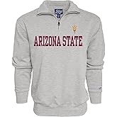 Blue 84 Men's Arizona State Sun Devils Quarter Zip Sweatshirt Grey, Grey, Large