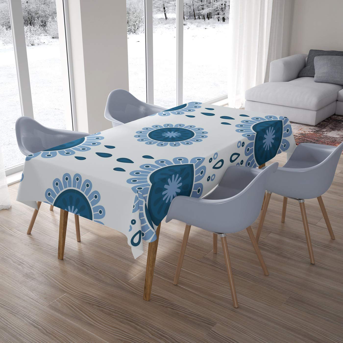 Bonamaison Kitchen Decoration, Tablecloth, 140cm x 200cm - Designed and Manufactured in Turkey