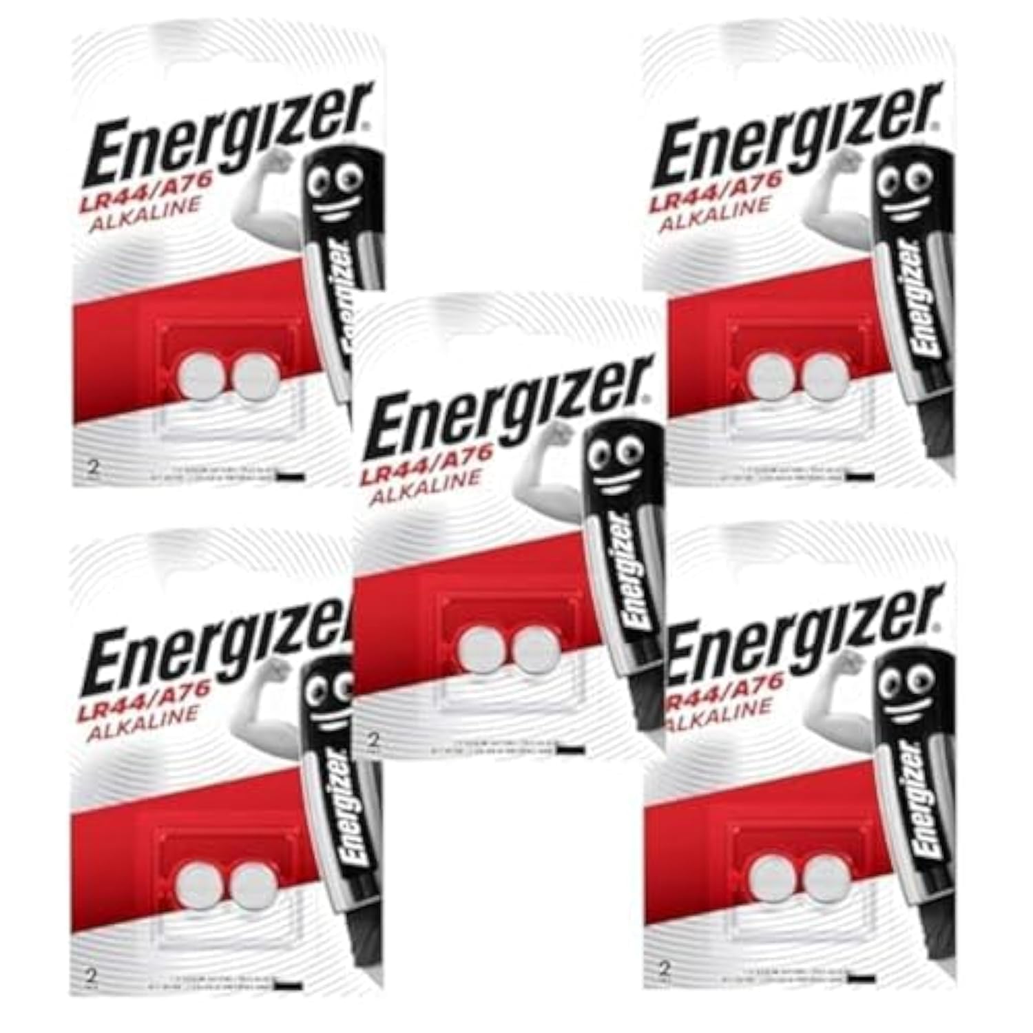 Energizer A76 / LR44 Alkaline Button Cell Batteries Pack of 10 Long Life (marked durability date)