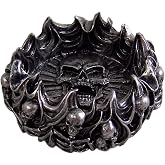 Gothic Skull and Bones Decorative Ashtray