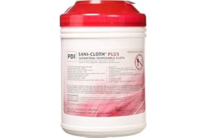 PDI Healthcare 51017M Sani-Cloth Plus Germicidal Cloth, 6" x 6-3/4" Size, Pack of 160