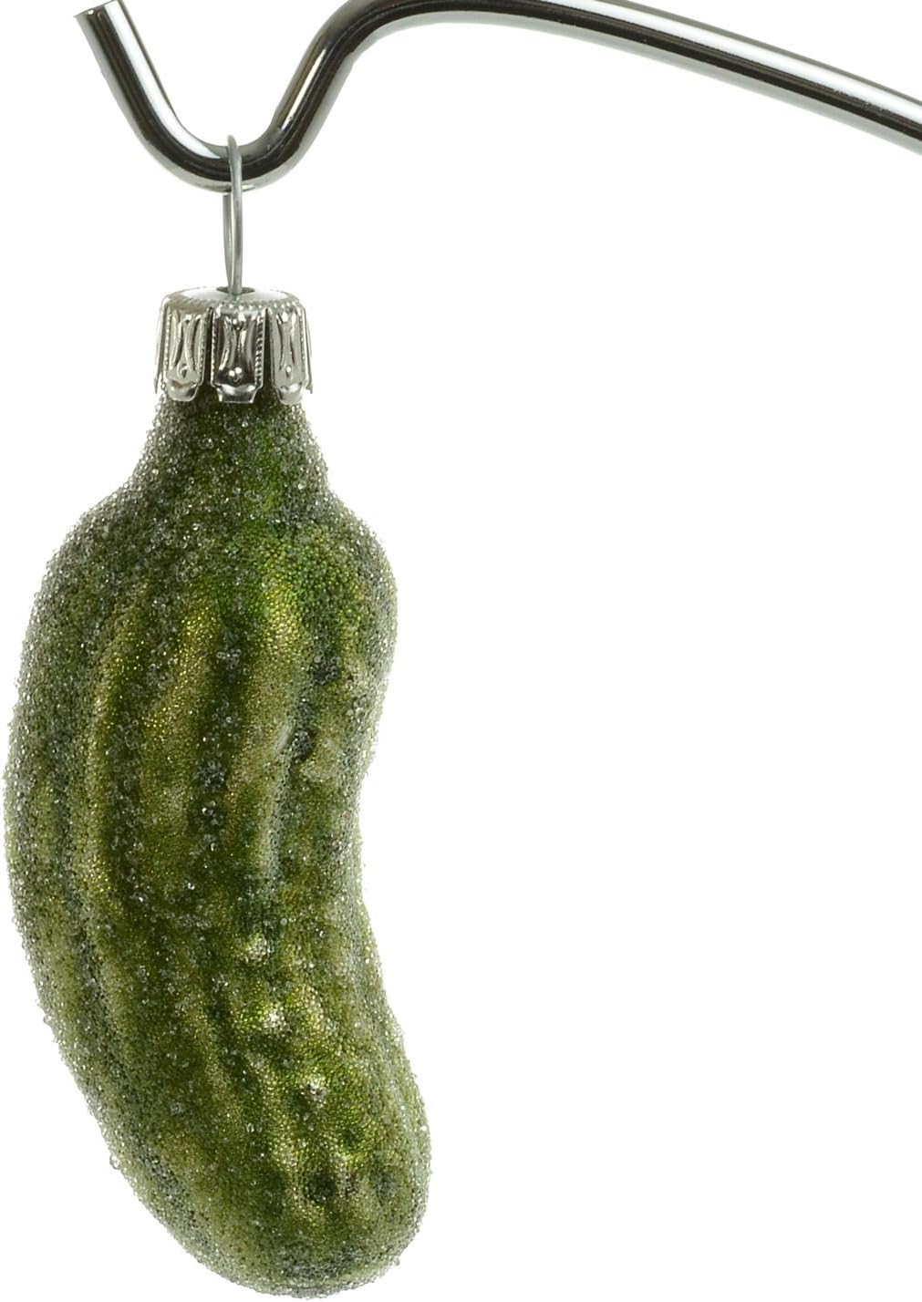 Glass Christmas Pickle Ornament (small, matte with Christmas Pickle Ornament Amazon