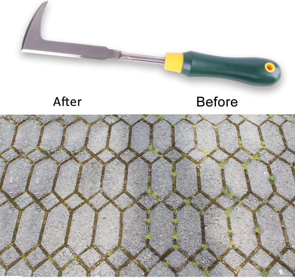 SWANSOFT Crack Weeder, Stainless Steel Weed Snatcher, Crevice Weeding Tool for Garden, Patio Pavers & Driveway Cracks : Garden & Outdoor