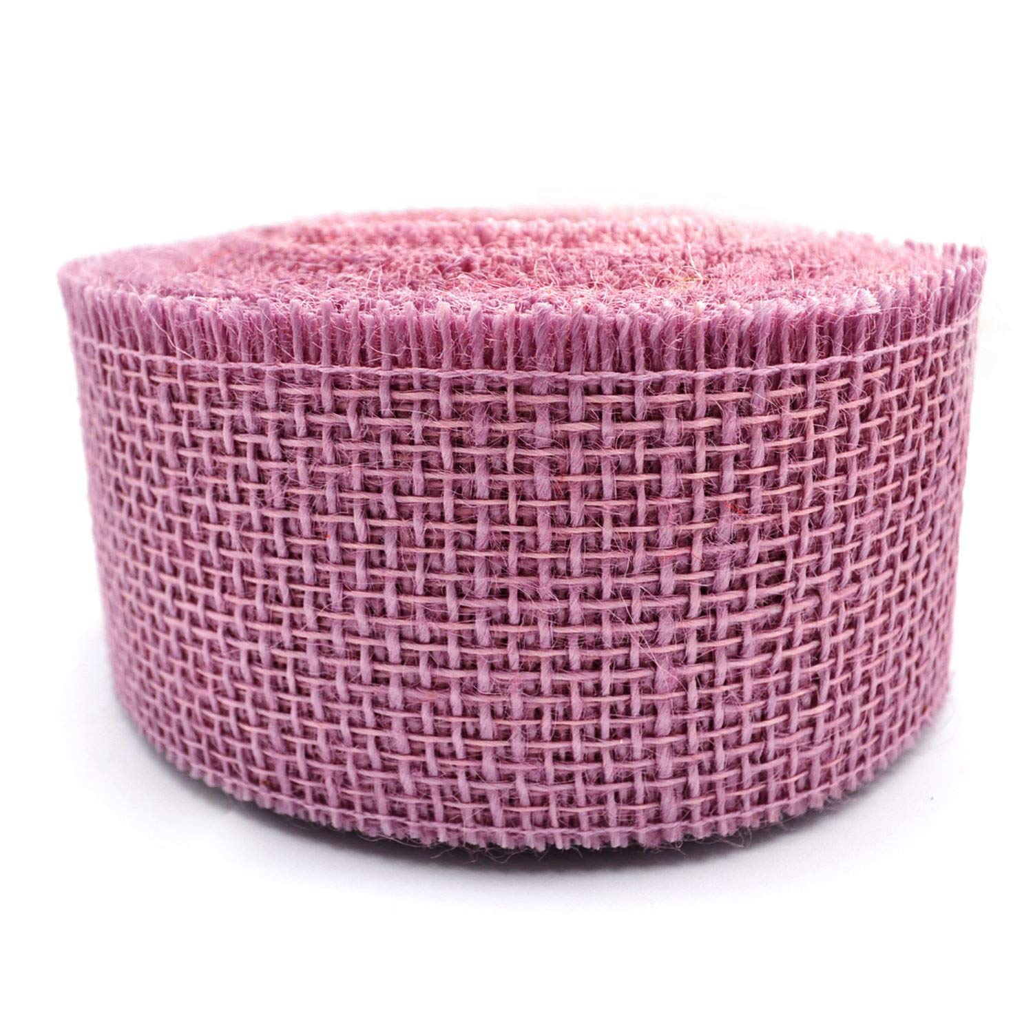 finemark 25 m x 60 mm decorative ribbon jute lavender (263) jute ribbon gift ribbon 6 cm grid ribbon made of natural jute sustainable Easter spring decoration gift packaging