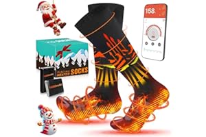Heated Socks for Men Women,Rechargeable 10000mAh Battery Heated Socks Up to 20 Hours,360°Heating Warming, Washable Foot Warme