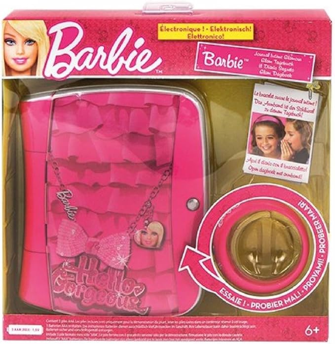 diario de barbie que se abre con una pulsera