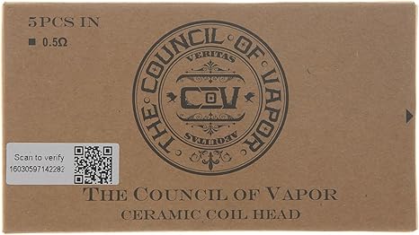 Genuine Council Of Vapor Vengeance Defiant Ceramic Coils 0 5ohm 10 Pack Sold By Insat International Amazon Co Uk Health Personal Care
