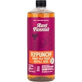 Aunt Fannie's FlyPunch Fruit Fly Trap Refill, Refill up to 5 Jars, 32 oz | Plant-Based Ingredients, Safe Near Food, Lasts Up to 30 Days, Ideal for Counters Sinks &amp; Pantries, Easy Disposal, Made in USA