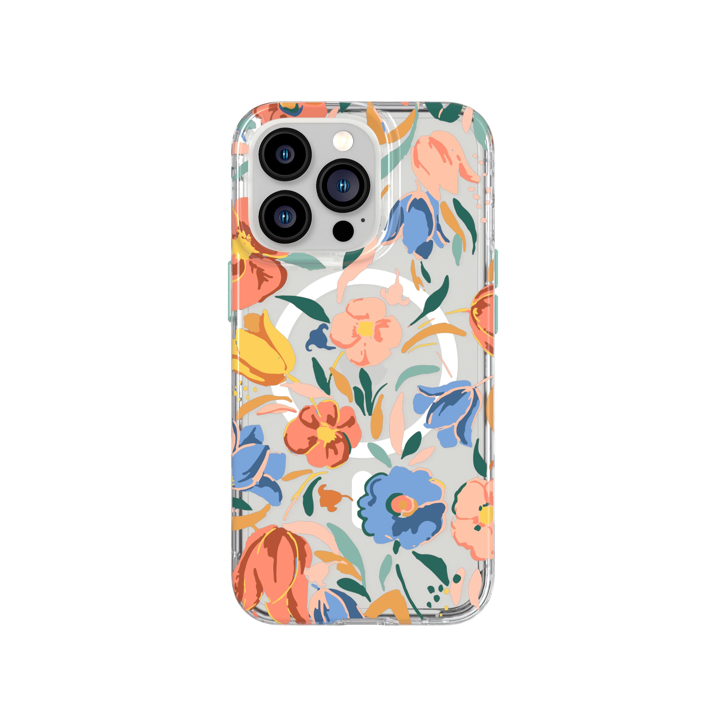 tech21 Evo Art iPhone 13 Pro Floral Bouquet – Compatible with Apple Magsafe Integrated Protective Phone Case with 12ft Multi-Drop Protection