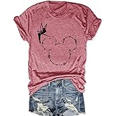 Magic Kingdom Castle Shirt Women Casual Vacation Holiday Short Sleeve Boho Clothes for Women Summer Fairy Cute Tops