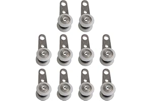 10Pcs Bearing Pulley Block Metal Pulley Blocks for Sliding Doors Cabinet