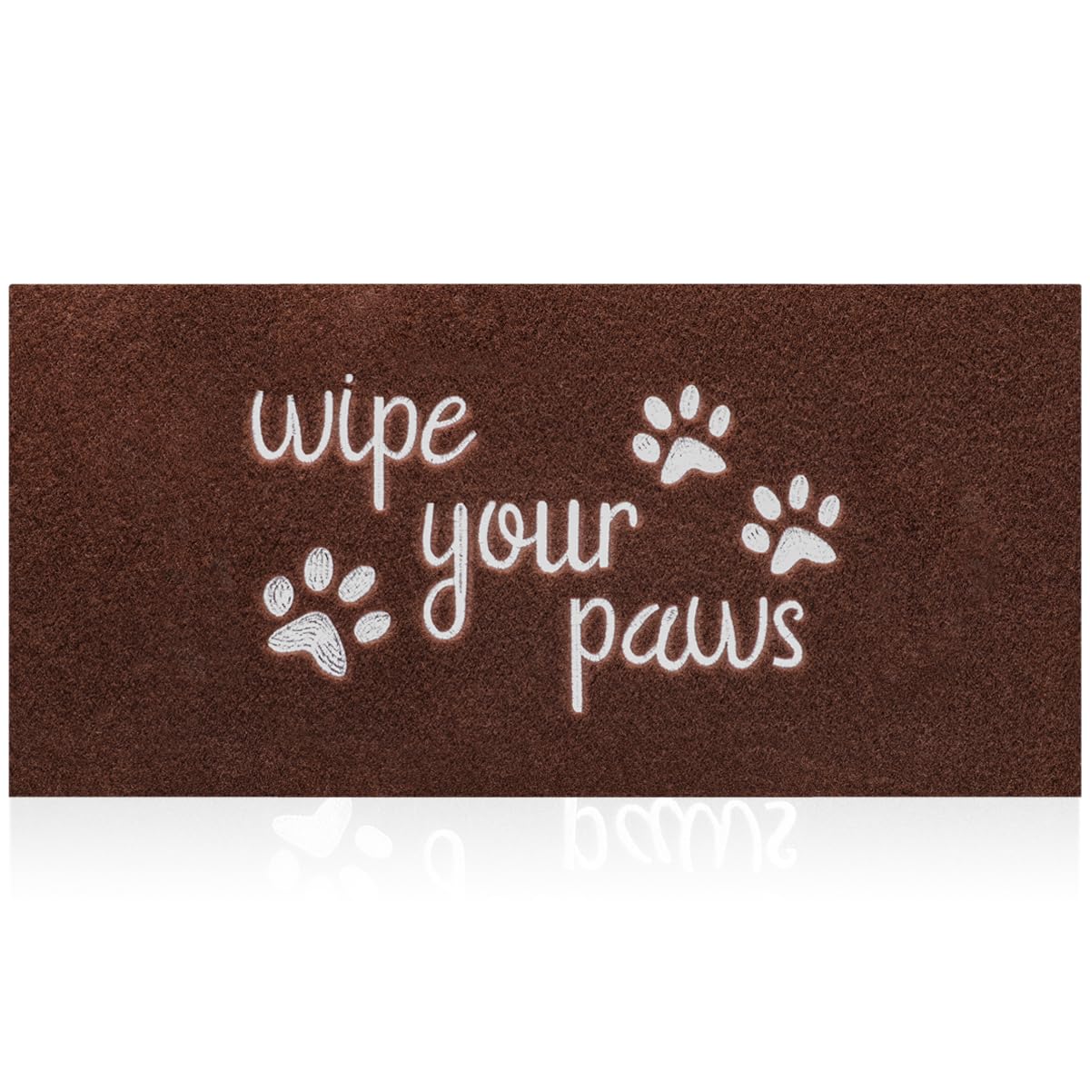 HLFMVWE Welcome Large Mats for Front Door Wipe Your Paws Funny Doormat, Durable Natural Rubber Non Slip Back MatDog Mats for Entryway Porch Coffee Mat 120x 45 cm