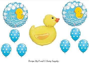 It S A Boy Rubber Ducky Baby Shower Balloons Decorations Supplies