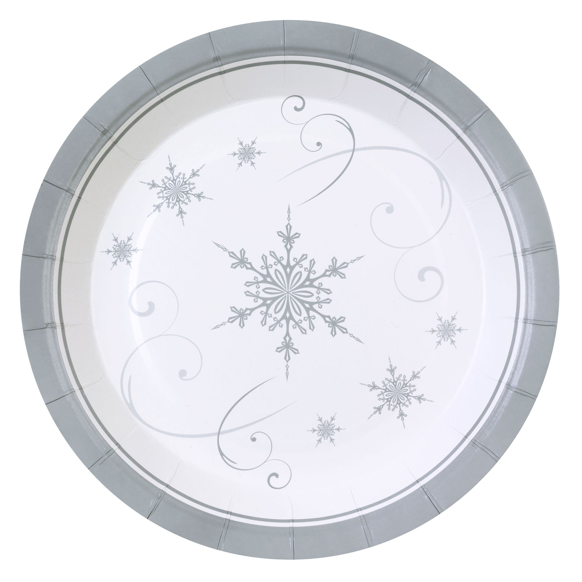 Neviti Shimmering Snowflake-Plates-8, Wood, Multi/Colour, 23 x 23 x 1.5 cm