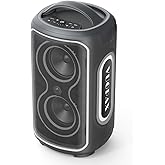 VUOPAX Large Bluetooth Speaker, 240W Peak Power Portable Party Speakers Bluetooth Wireless, 24H Playtime/Fast Charge/Bass Boost/RGB Lights/TWS/ IP65 Waterproof Outdoor Speaker for Party, Beach,Camping